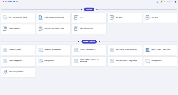 Inovaare platform capability overview